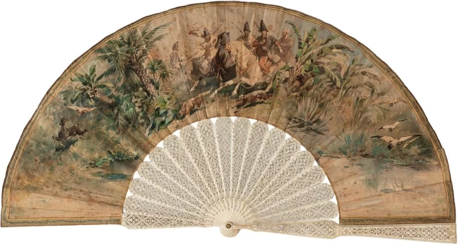 Caccia con il falco, 1865